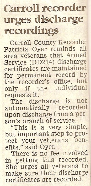 Veterans' DD214 Records